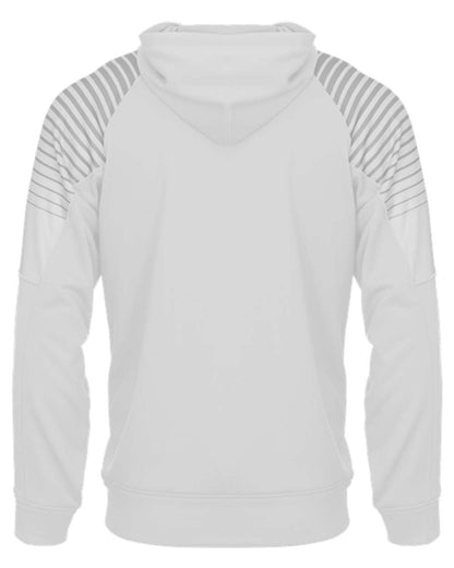 Badger Lineup Hooded Pullover 1405 #color_White