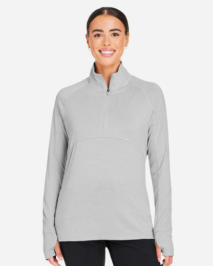 Puma Golf Women's Bandon Quarter-Zip Pullover PG400W #colormdl_High Rise