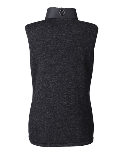 Nautica Women's Harbor Puffer Vest N17947 #color_Black/ Black Heather