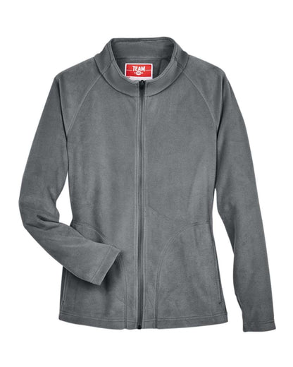 Team 365 Women's Campus Microfleece Jacket TT90W #color_Sport Graphite