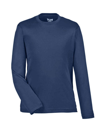 Team 365 Youth Zone Performance Long Sleeve T-Shirt TT11YL #color_Sport Dark Navy