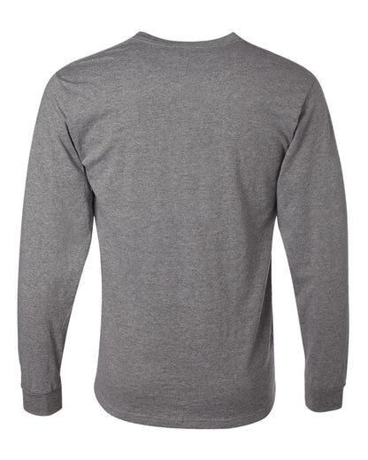 JERZEES Men's Dri-Power® Long Sleeve 50/50 T-Shirt 29LSR #color_Oxford
