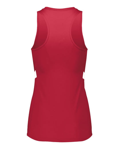 Holloway Women's PR Max Compression Racerback Jersey 221337 #color_Scarlet/ White