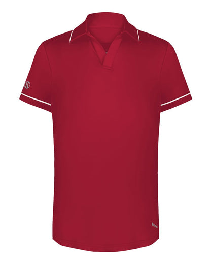 Holloway Women's CoolCore® Polo 222701 #color_Scarlet/ White