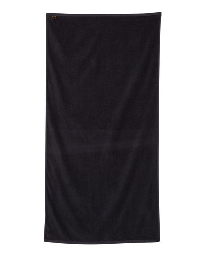 Q-Tees Velour Beach Towel QV3060 #color_Black