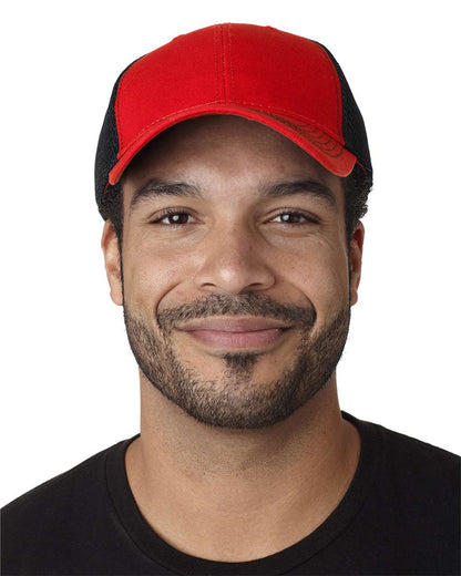 Adams Headwear Fairway Cap FA102 #colormdl_Red/ Black