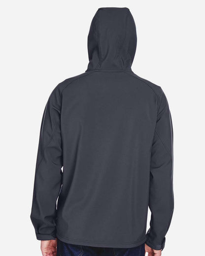North End Men's Prospect Two-Layer Fleece Bonded Soft Shell Hooded Jacket 88166 #colormdl_Fossil Grey