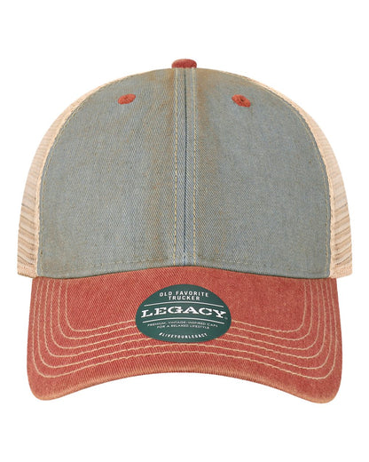 LEGACY Old Favorite Trucker Cap OFA #color_Light Blue/ Cardinal