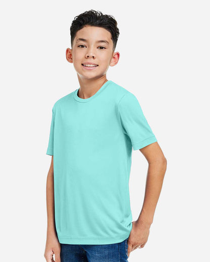 CORE365 Youth Capital Performance T-Shirt CE10Y #colormdl_Sea Glass