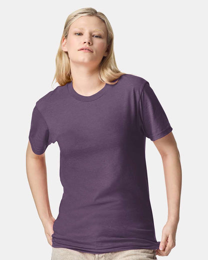 American Apparel Unisex CVC Tee 2001CVC #colormdl_Heather Grape