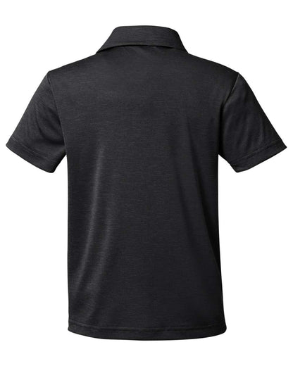 Team 365 Youth Zone Sonic Heather Performance Polo TT51HY #color_Black Heather