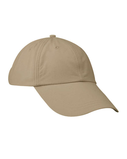 Adams Headwear Low-Profile Cap with Elongated Bill SH101 #color_Khaki