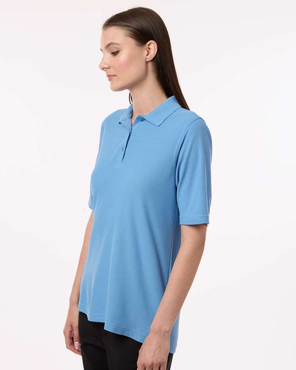Harriton Women's Maverick CVC Pique Polo M105W #colormdl_Light College Blue