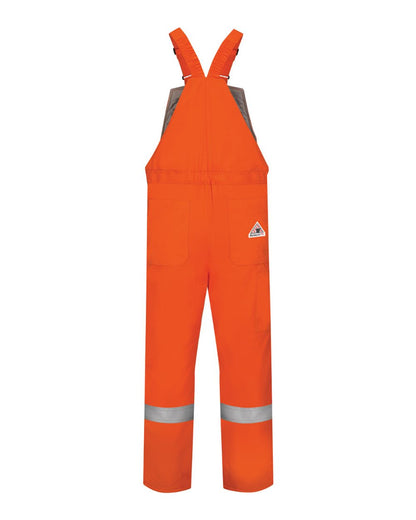 Bulwark Men's Tall Deluxe Insulated Bib Overall with Reflective Trim - EXCEL FR® ComforTouch BLCST #color_Orange