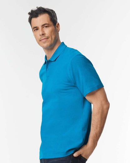 Gildan Unisex Softstyle® Pique Polo 64800 #colormdl_Sapphire