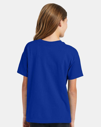 Hanes Ecosmart™ Youth T-Shirt 5370 #colormdl_Deep Royal