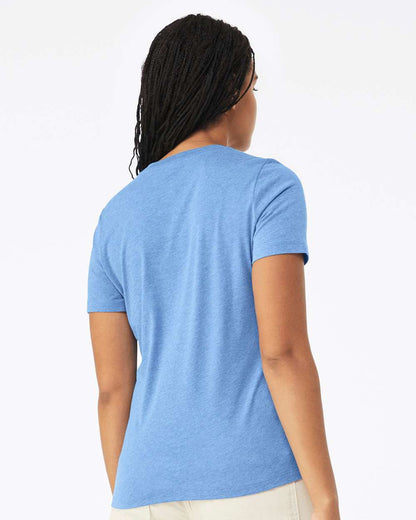 BELLA + CANVAS Women’s Relaxed Fit Heather CVC Tee 6400CVC #colormdl_Heather Carolina Blue