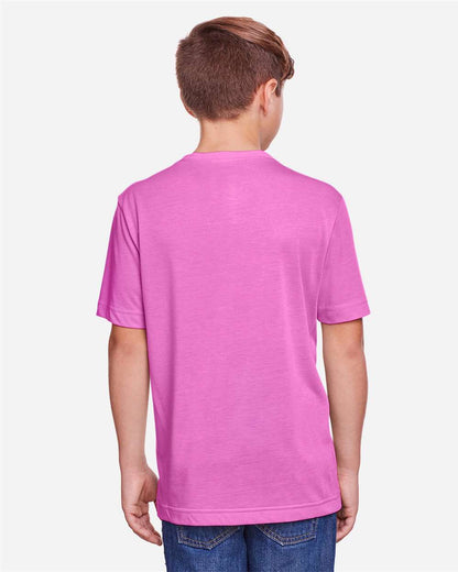 CORE365 Youth Fusion ChromaSoft™ Performance T-Shirt CE111Y #colormdl_Charity Pink