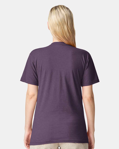 American Apparel Unisex CVC Tee 2001CVC #colormdl_Heather Grape