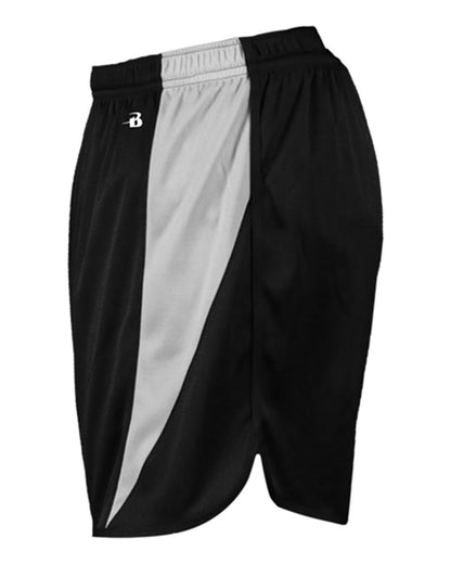 Alleson Athletic Youth Stride Shorts 2273 #color_Black/ White