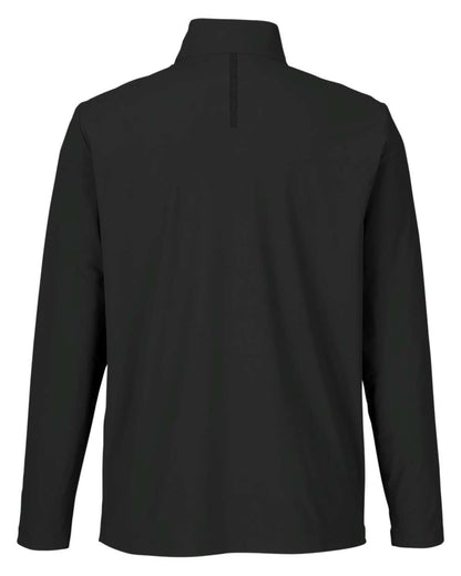 Devon & Jones Men's CrownLux Performance® Windsor Welded Quarter-Zip Pullover DG410 #color_Black