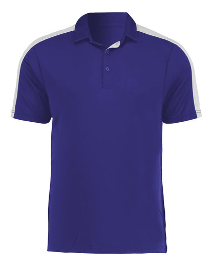 Augusta Sportswear Two-Tone Vital Polo 5028 #color_Purple/ White