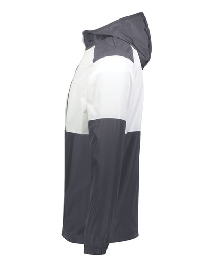 Holloway Men's SeriesX Hooded Jacket 229528 #color_Carbon/ White