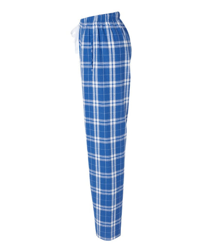 Boxercraft Women's Haley Flannel Pants BW6620 #color_Royal/ Silver