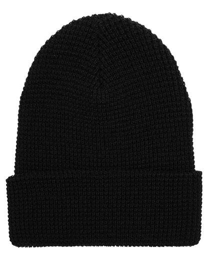 YP Classics Waffle Cuffed Beanie 2501KC #color_Black