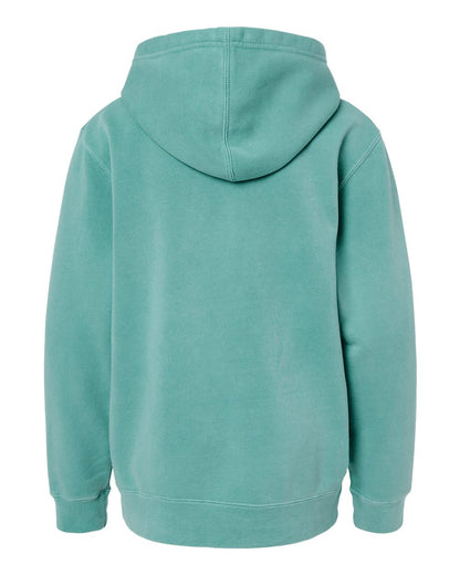 Independent Trading Co. Youth Midweight Pigment-Dyed Hooded Sweatshirt PRM1500Y #color_Pigment Mint