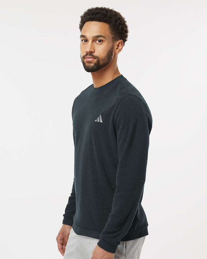 Adidas Men's Terry Loop Crewneck Sweatshirt A586 #colormdl_Black