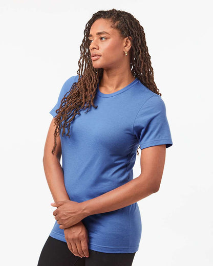 Tultex Combed CVC T-Shirt 602CVC #colormdl_Heather Columbia Blue