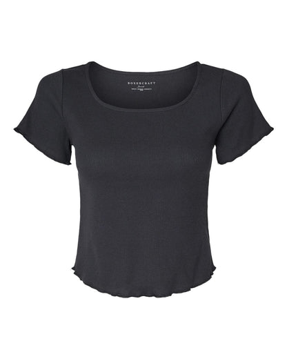 Boxercraft Women's Baby Rib T-Shirt BW2403 #color_Black