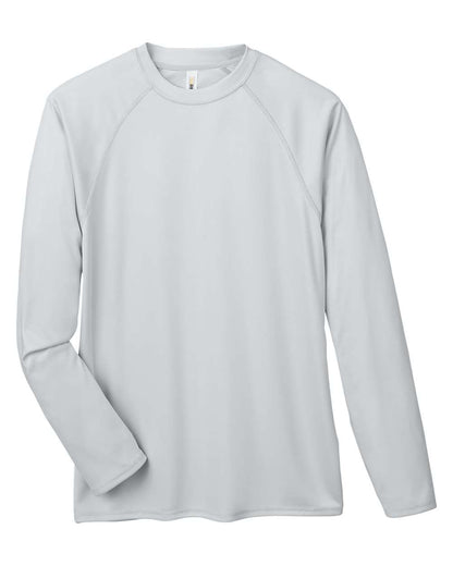CORE365 Unisex Ultra UVP™ Marina Raglan Long Sleeve T-Shirt CE110 #color_Platinum