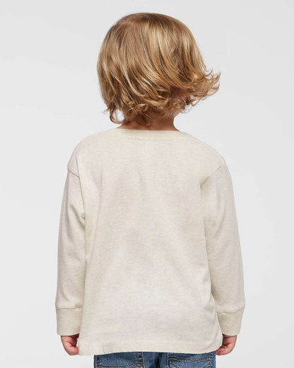Rabbit Skins Toddler Fine Jersey Long Sleeve Tee 3302 #colormdl_Natural Heather