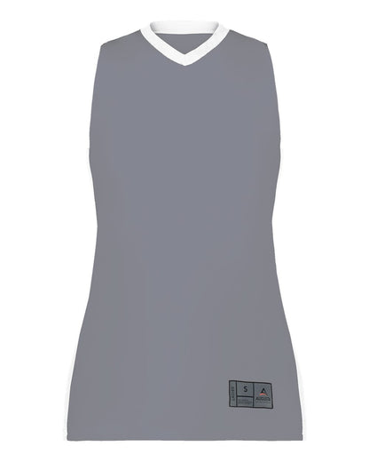 Augusta Sportswear Women's Match-Up Basketball Jersey 6888 #color_Graphite/ White