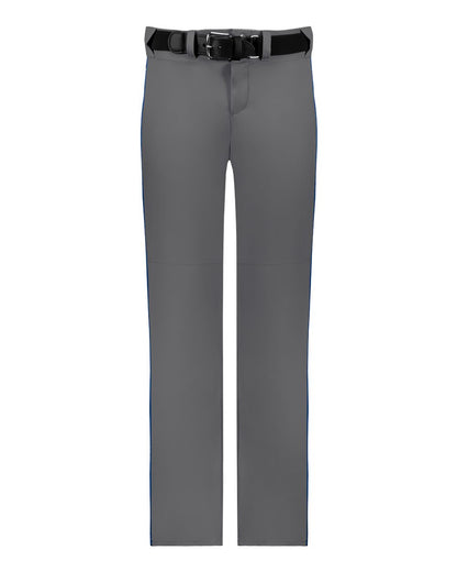 Alleson Athletic Youth Baseball Pants With Braid 605WLBY #color_Charcoal/ Royal