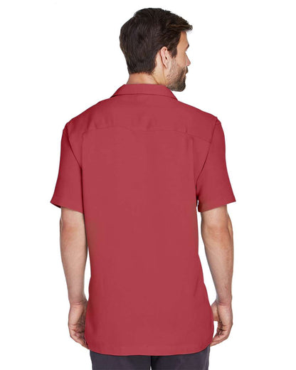 Harriton Men's Bahama Cord Camp Shirt M570 #colormdl_Tile Red