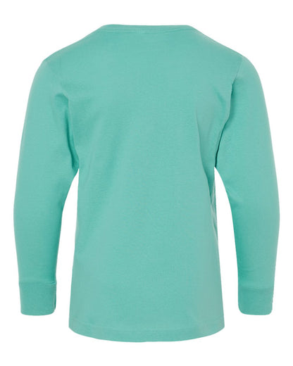 LAT Youth Fine Jersey Long Sleeve Tee 6201 #color_Saltwater