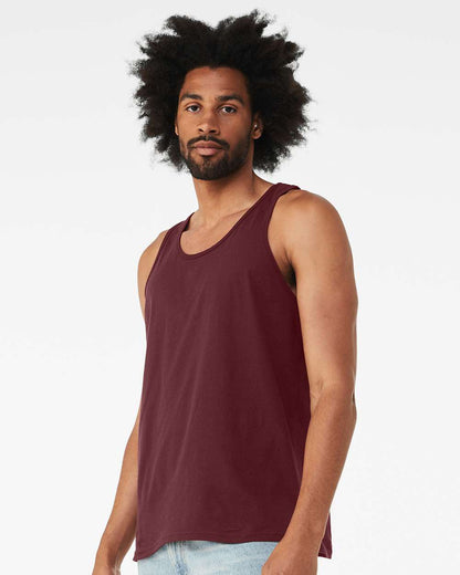 BELLA + CANVAS Jersey Tank 3480 #colormdl_Maroon