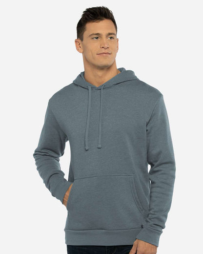 Next Level Unisex Malibu Hoodie Sweatshirt 9302 #colormdl_Heather Slate Blue