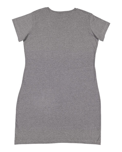 LAT Women's Fine Jersey V-Neck Coverup 3522 #color_Granite Heather