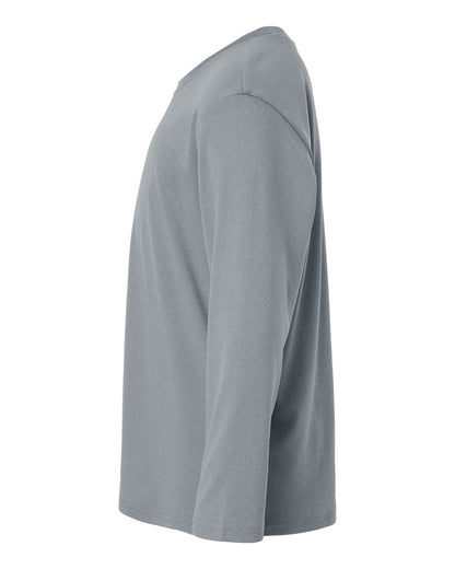 AllPro Youth Pro-Lock Performance Long Sleeve T-Shirt 48400Y #color_Heather Steel