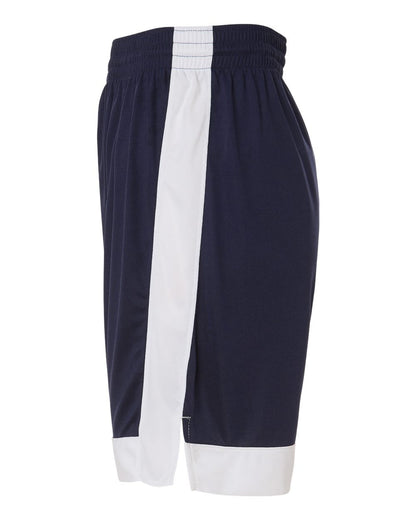 Augusta Sportswear Unisex Match-Up Basketball Shorts 6889 #color_Navy/ White
