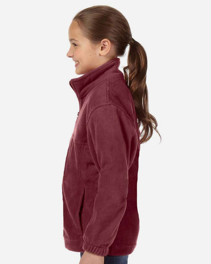 Harriton Youth Full-Zip Fleece M990Y #colormdl_Wine
