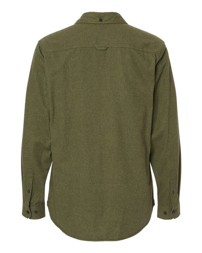 Burnside Men's Solid Flannel Shirt 8200 #color_Army