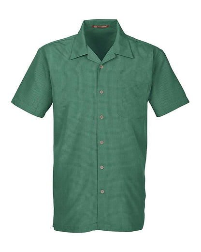 Harriton Men's Barbados Textured Camp Shirt M560 #color_Palm Green