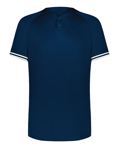 Augusta Sportswear Cutter Henley Jersey 6905 #color_Navy/ White