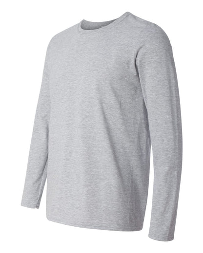 Gildan Unisex Softstyle® Long Sleeve T-Shirt 64400 #color_Sport Grey