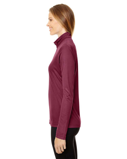 Team 365 Women's Zone Performance Quarter-Zip Pullover TT31W #colormdl_Sport Maroon